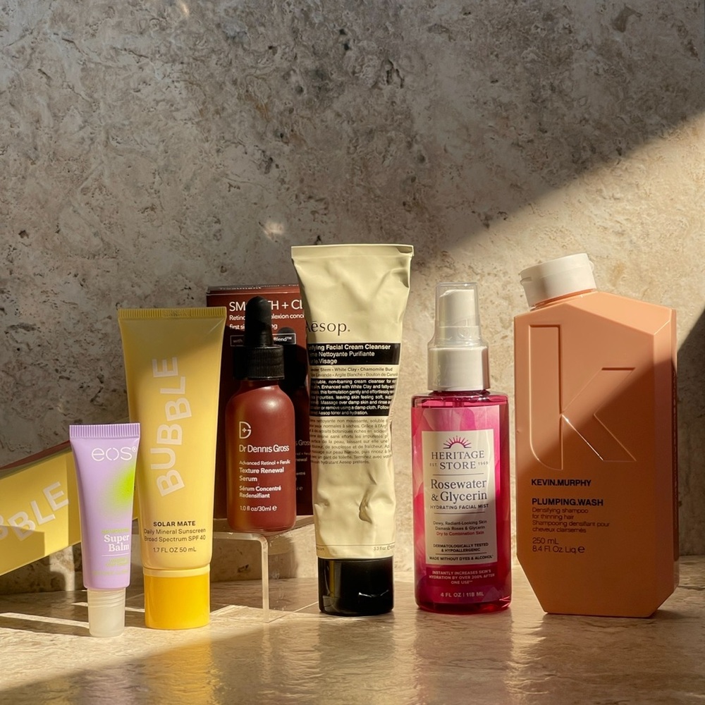 Premium Skincare Bundle w/ Aesop, SPF, Cleanser, Haircare Gift Set + Surprise